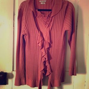 Medium long sleeve blouse with matching tank top